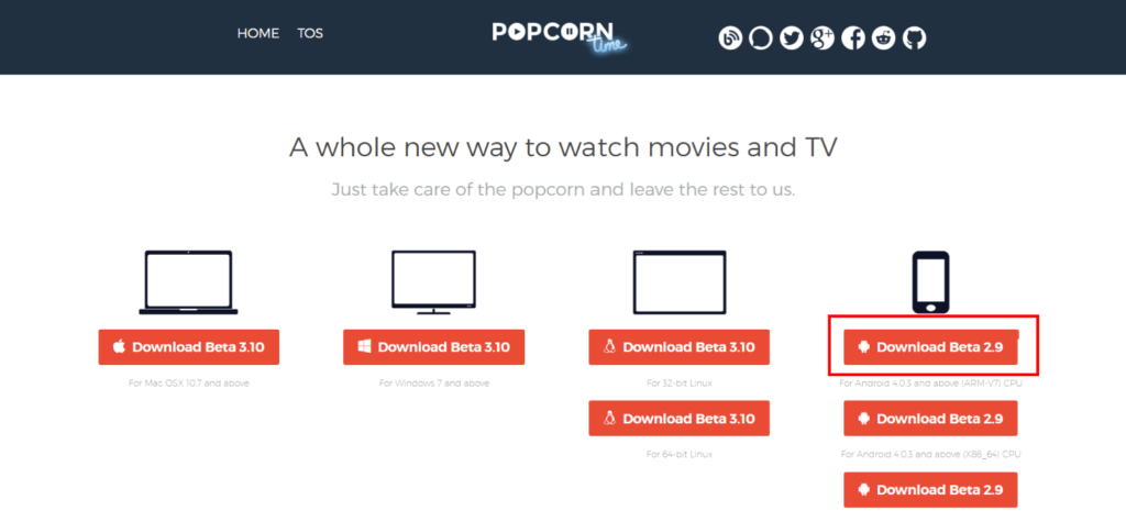 apps like popcorn time for android